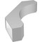 Ekena Millwork 5 1/2-in. W x 24-in. D x 36-in. H Legacy Architectural Grade PVC Knee Brace BRCP055X24X36LEC - alternate 5